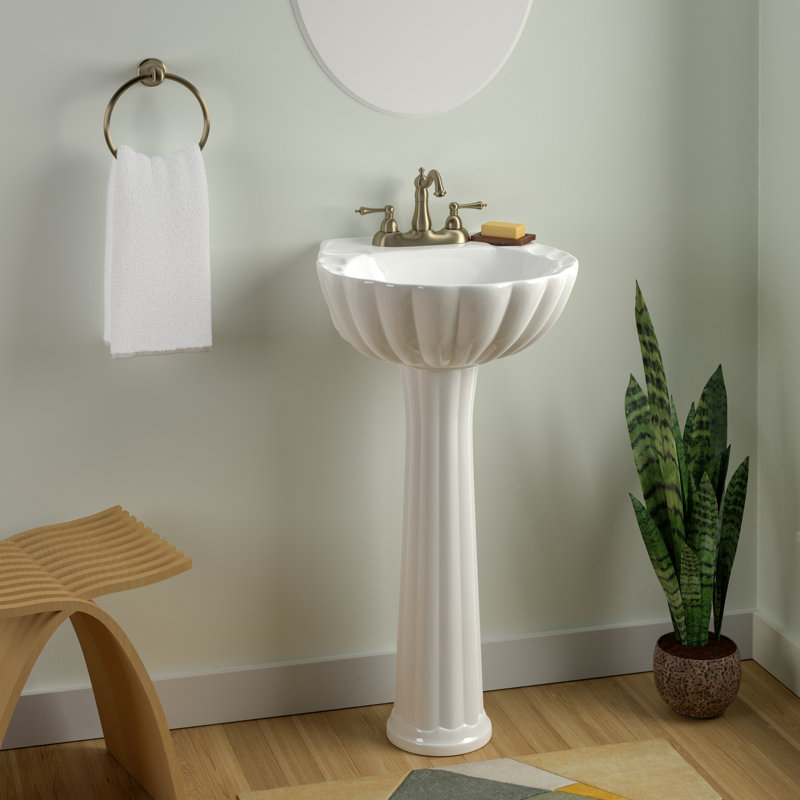 Barclay Bali 27.12" Tall Vitreous China Specialty Pedestal Bathroom